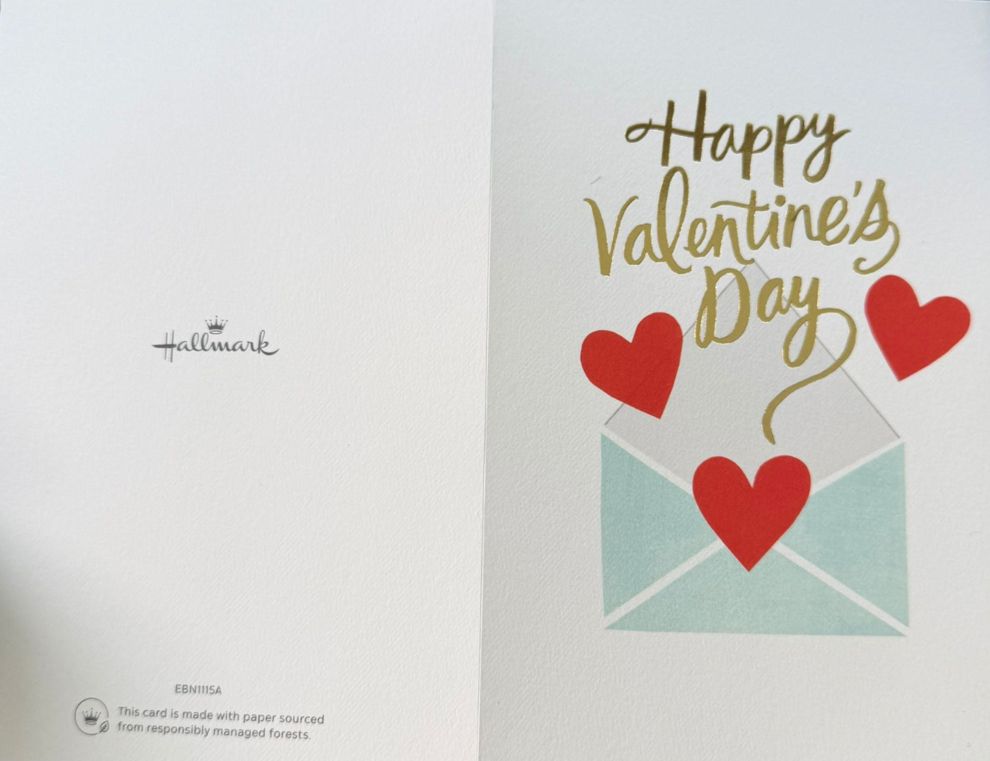 Happy Valentine Day Greeting Card- RED