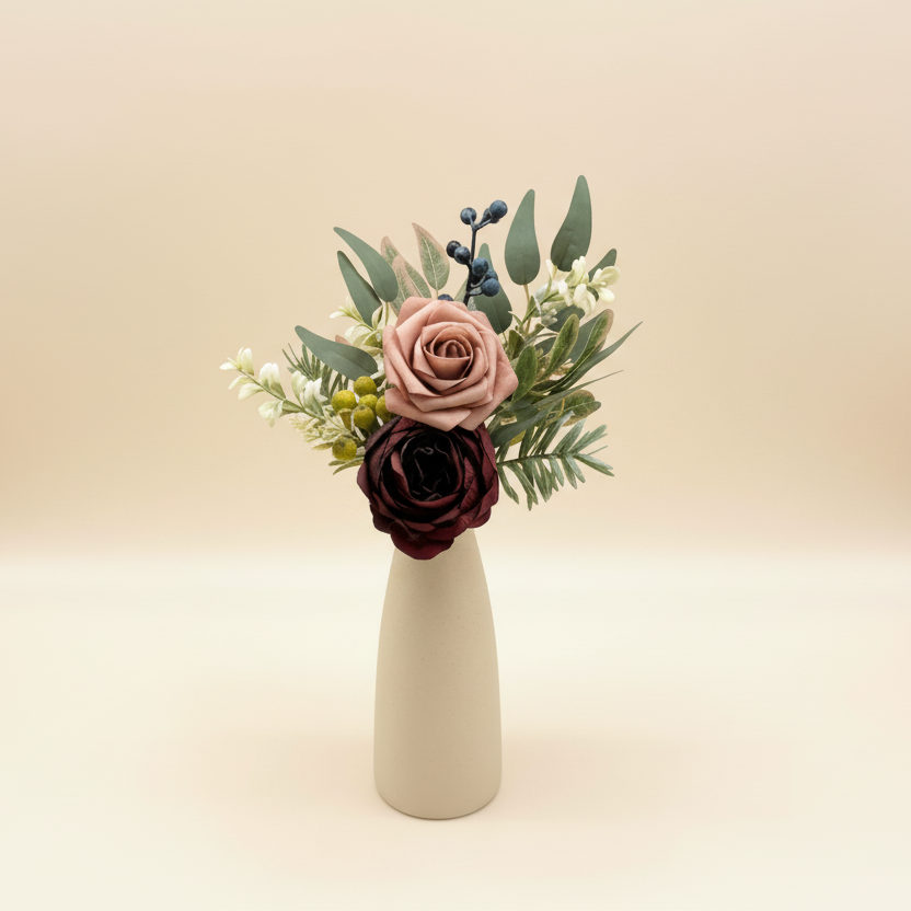 Dusty Rose & Burgundy arrangement - 1200x1200