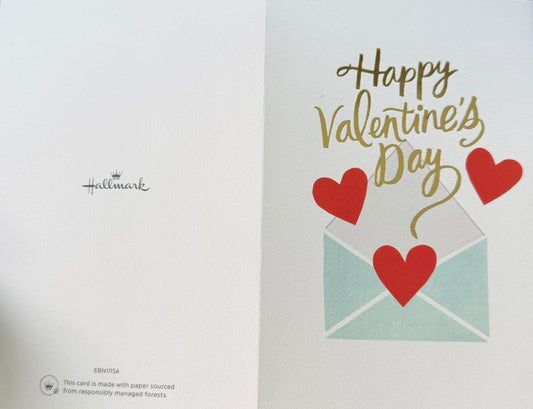 Happy Valentine Day Greeting Card- RED