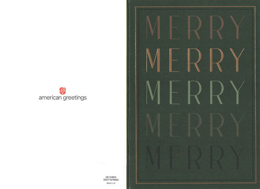 Merry Merry Merry  Greeting Card