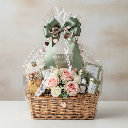 Mother's Day Custom Gift Basket - Flowers Inside